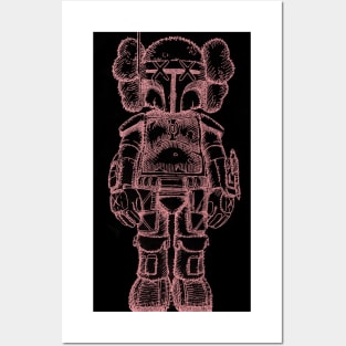 kaws new fiction Posters and Art